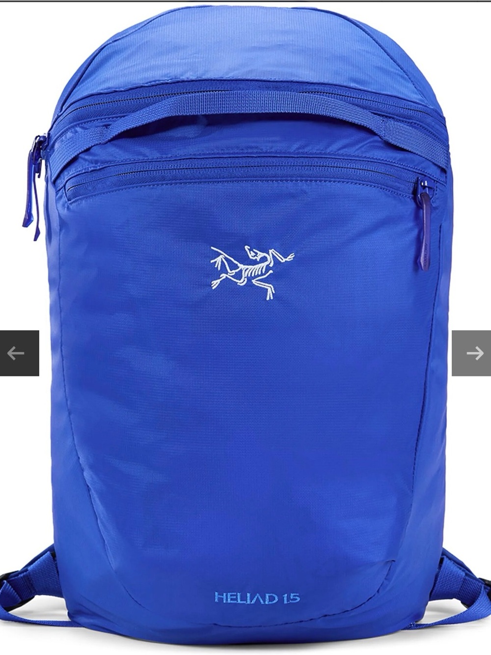 NWT Arc'teryx Heliad 15 Backpack in Bright Blue